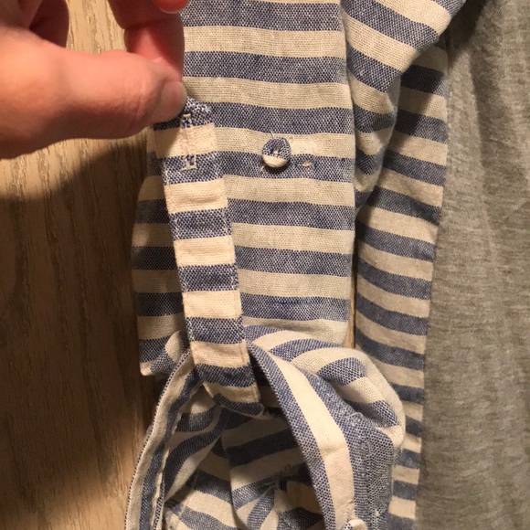 Stitch Fix Skies Are Blue Striped Button Blouse - Picture 6 of 7
